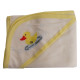 Hooded Towel With Yellow Binding And Screen Printsidx BLT021SY