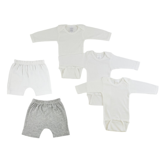Infant Long Sleeve Onezies And Shortsidx BLTCS 0329NB